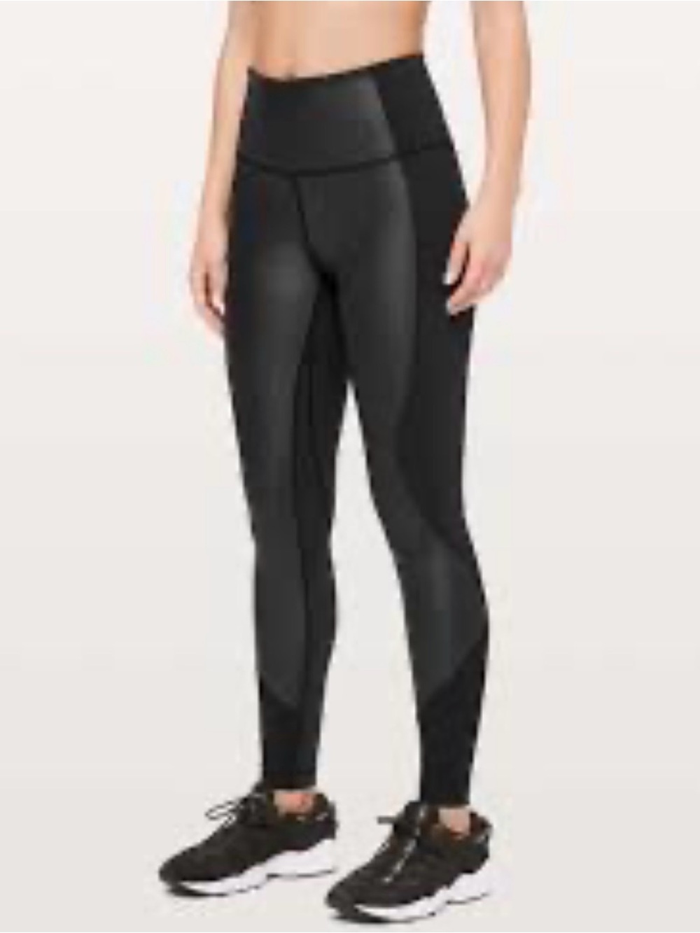 Lululemon Wunder Under High-Rise Tight *Shine 28" Black size 10
